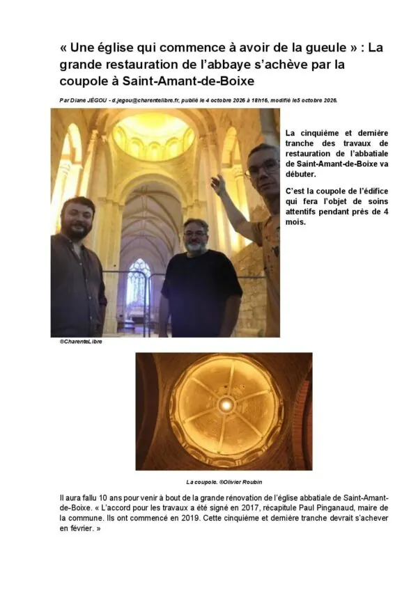 Image du document Article-dernière phase de rénovation de l&rsquo;abbaye